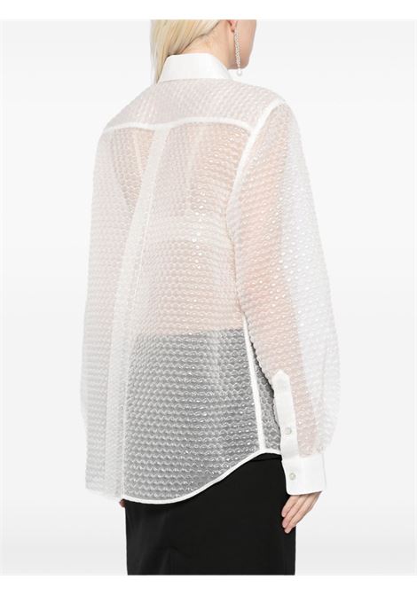 White bubblewrap semi-sheer blouse Helmut lang - women HELMUT LANG | O06HW506C5J